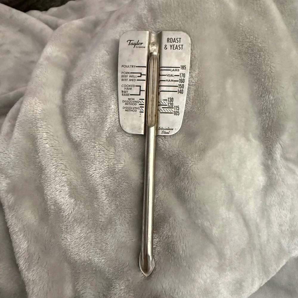 Vintage Taylor Sybron Stainless Steel Roast & Yeast Meat Thermometer Kitchen‎